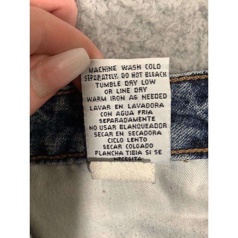 LEI Vintage Denim Jean Skirt Cotton Y2K Junior Size 3 - Picture 7 of 11